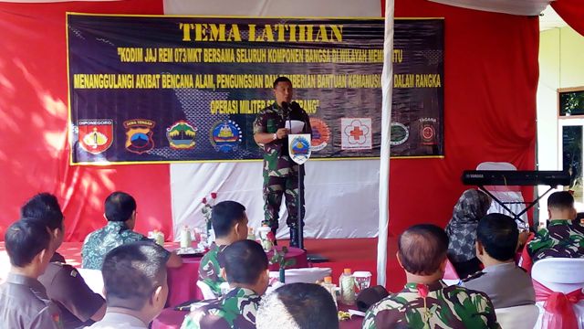Korem 073/Mkt Laksanakan Latihan Posko 1 Tingkat Kodim